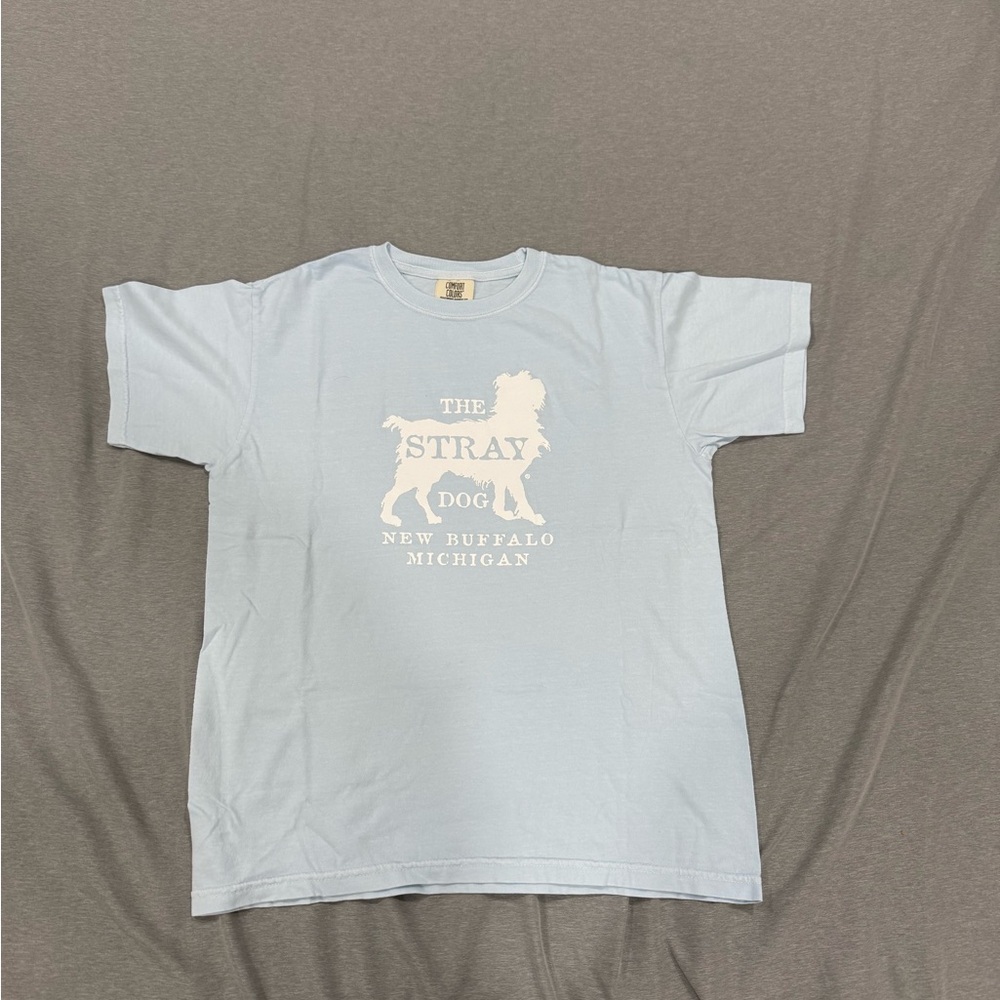 Light Blue Stray Dog Graphic Tee